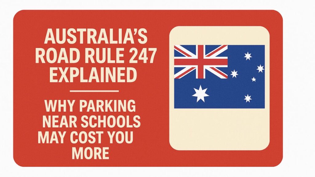 Australia’s Road Rule 247 Explained – Why Parking Near Schools May Cost You More