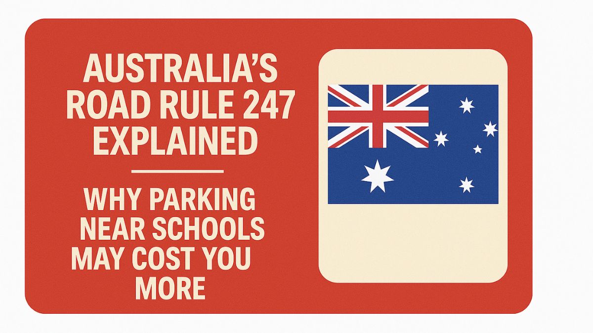 Australia’s Road Rule 247 Explained – Why Parking Near Schools May Cost You More