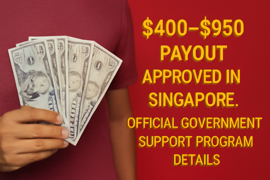 $400–$950 Payout Approved In Singapore, Official Government Support Program Details