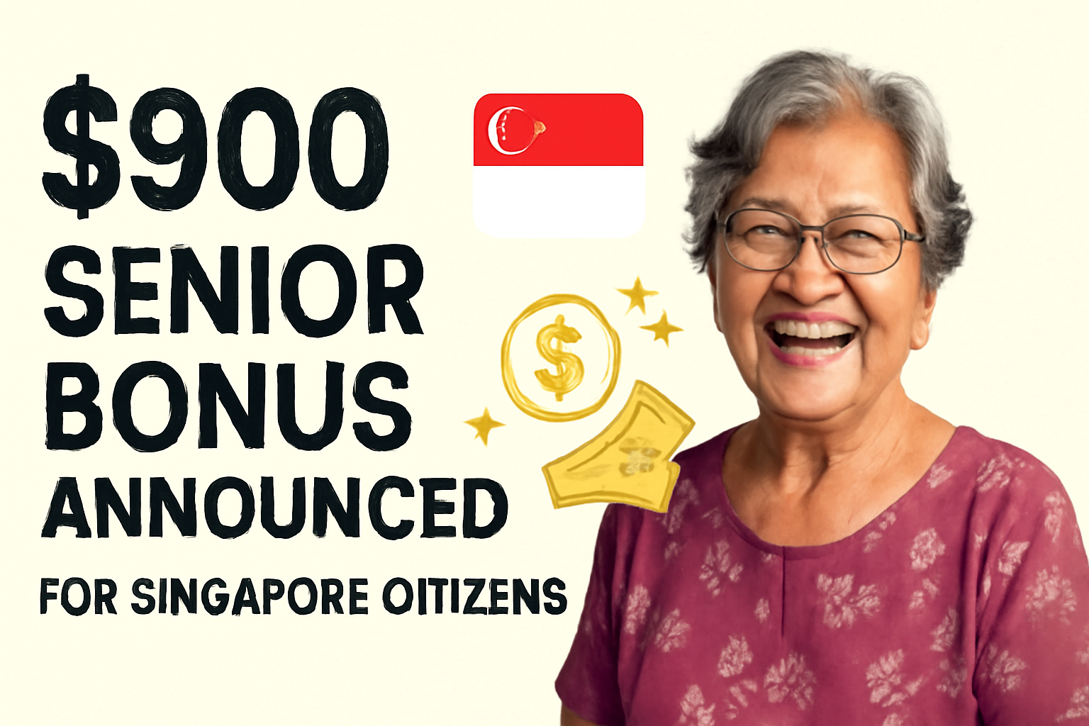 $900 Senior Bonus Announced for Singapore Citizens