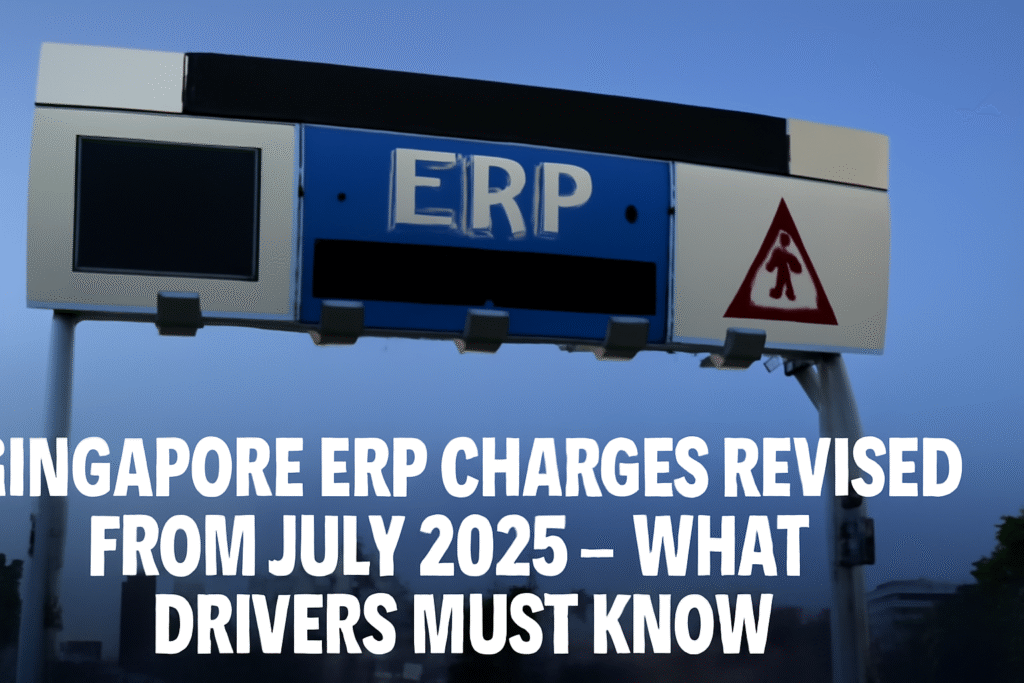 Singapore ERP Charges Revised from July 2025 – What Drivers Must Know