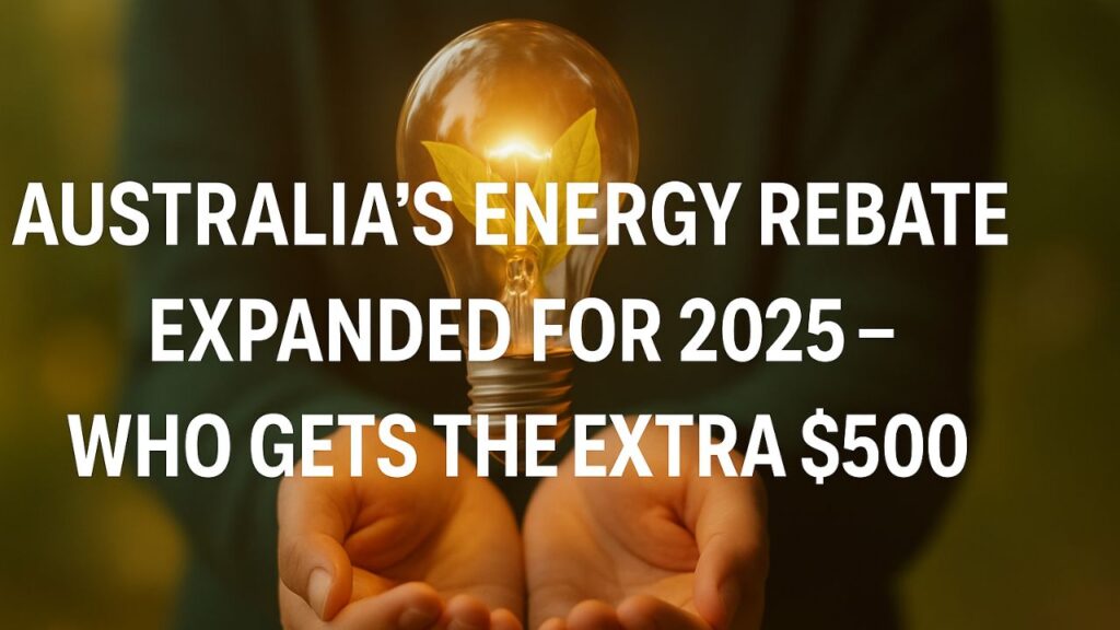 Australia’s Energy Rebate Expanded for 2025 – Who Gets the Extra $500