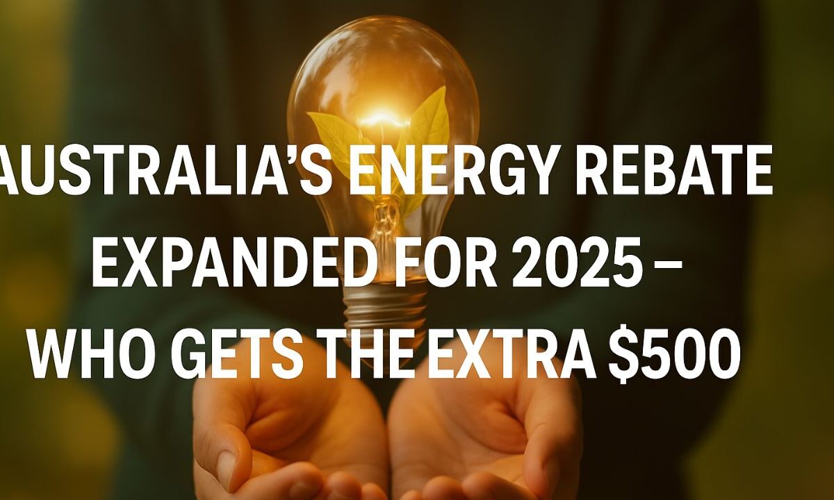 Australia’s Energy Rebate Expanded for 2025 – Who Gets the Extra $500